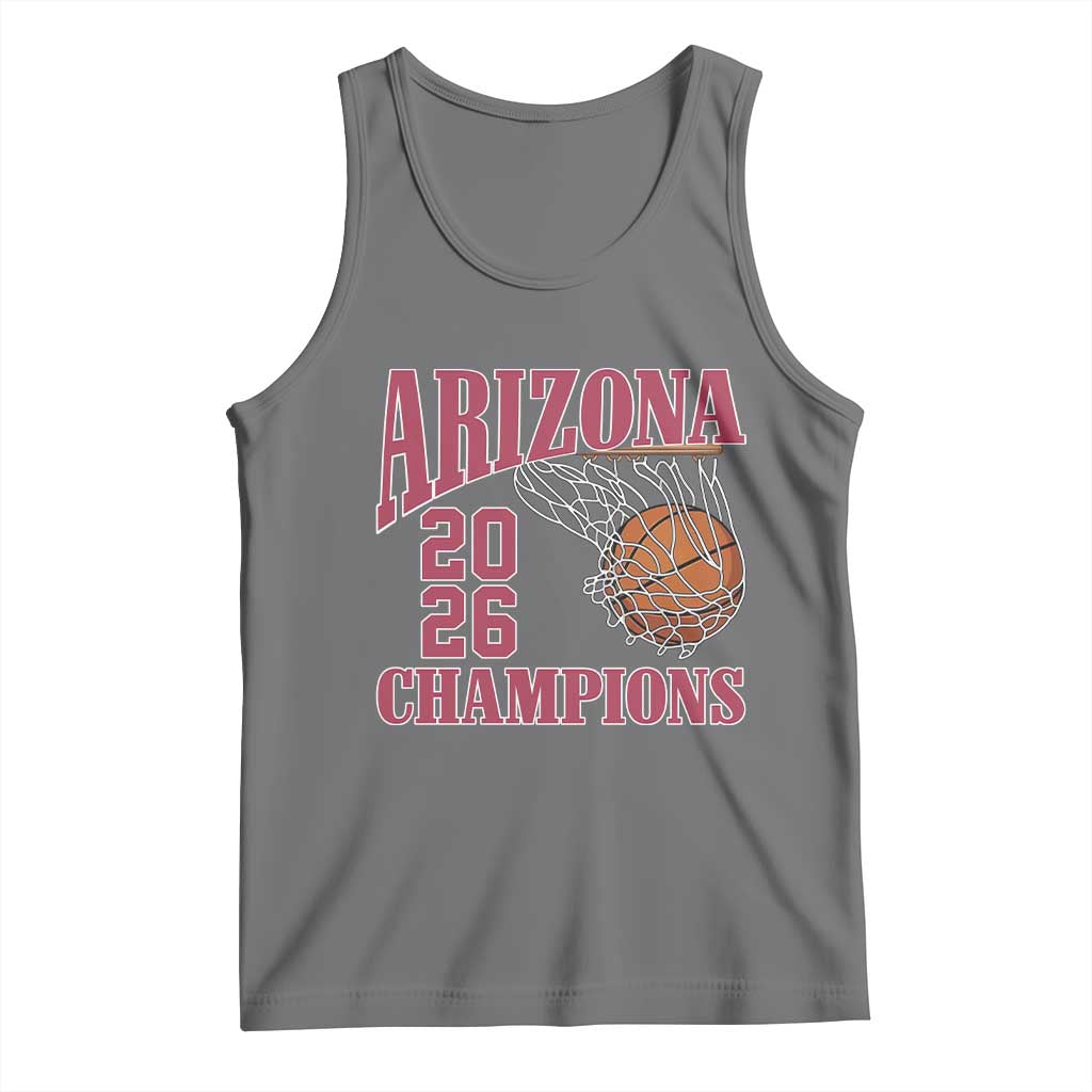Arizona Champions Tank Top Gift For Basketball Fan TS12 Black Heather Print Your Wear