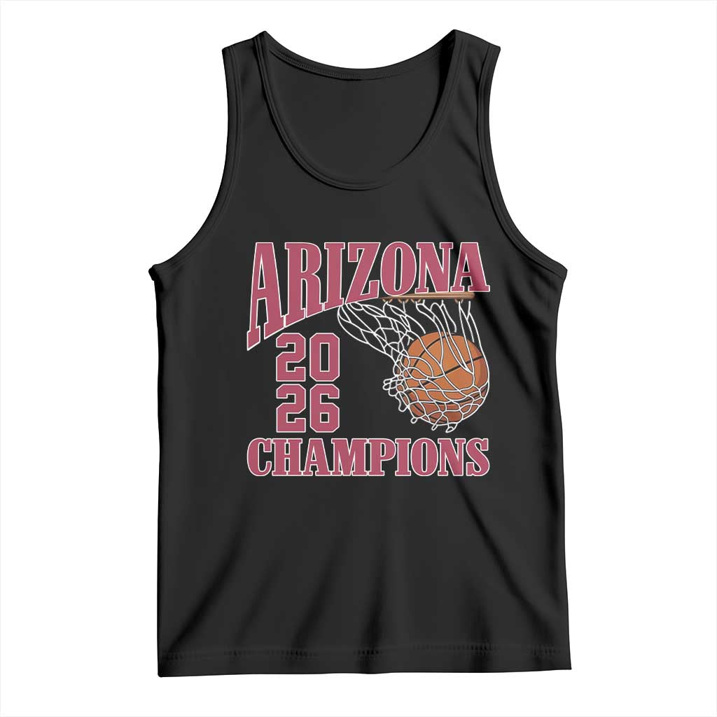 Arizona Champions Tank Top Gift For Basketball Fan TS12 Black Print Your Wear