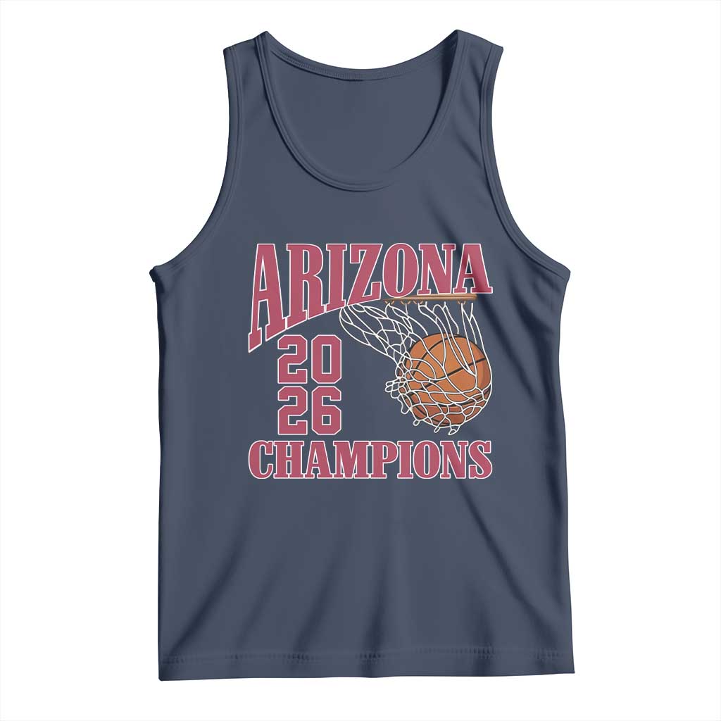 Arizona Champions Tank Top Gift For Basketball Fan TS12 Navy Print Your Wear