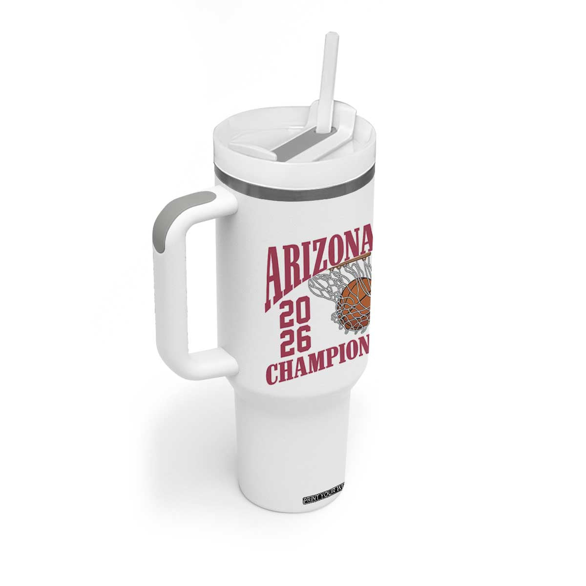 Arizona Champions Tumbler With Handle Gift For Basketball Fan TS12 Print Your Wear