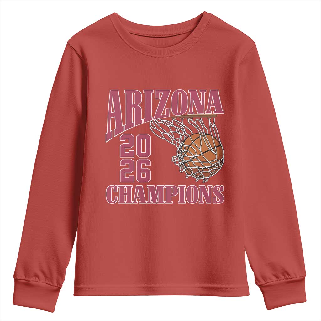 Arizona Champions Youth Sweatshirt Gift For Basketball Fan TS12 Red Print Your Wear