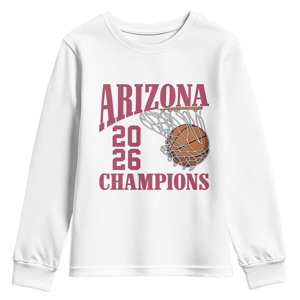 Arizona Champions Youth Sweatshirt Gift For Basketball Fan TS12 White Print Your Wear