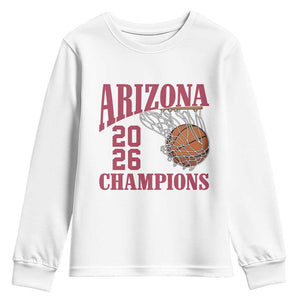 Arizona Champions Youth Sweatshirt Gift For Basketball Fan TS12 White Print Your Wear