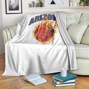 Arizona State Pride Throw Blanket Flaming Basketball Coach Gift TS12 Print Your Wear