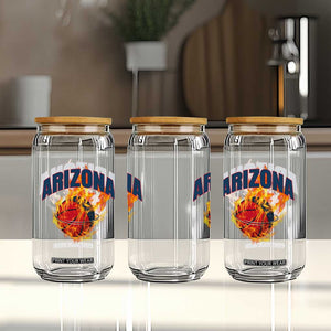Arizona State Pride Glass Can Flaming Basketball Coach Gift TS12 Print Your Wear