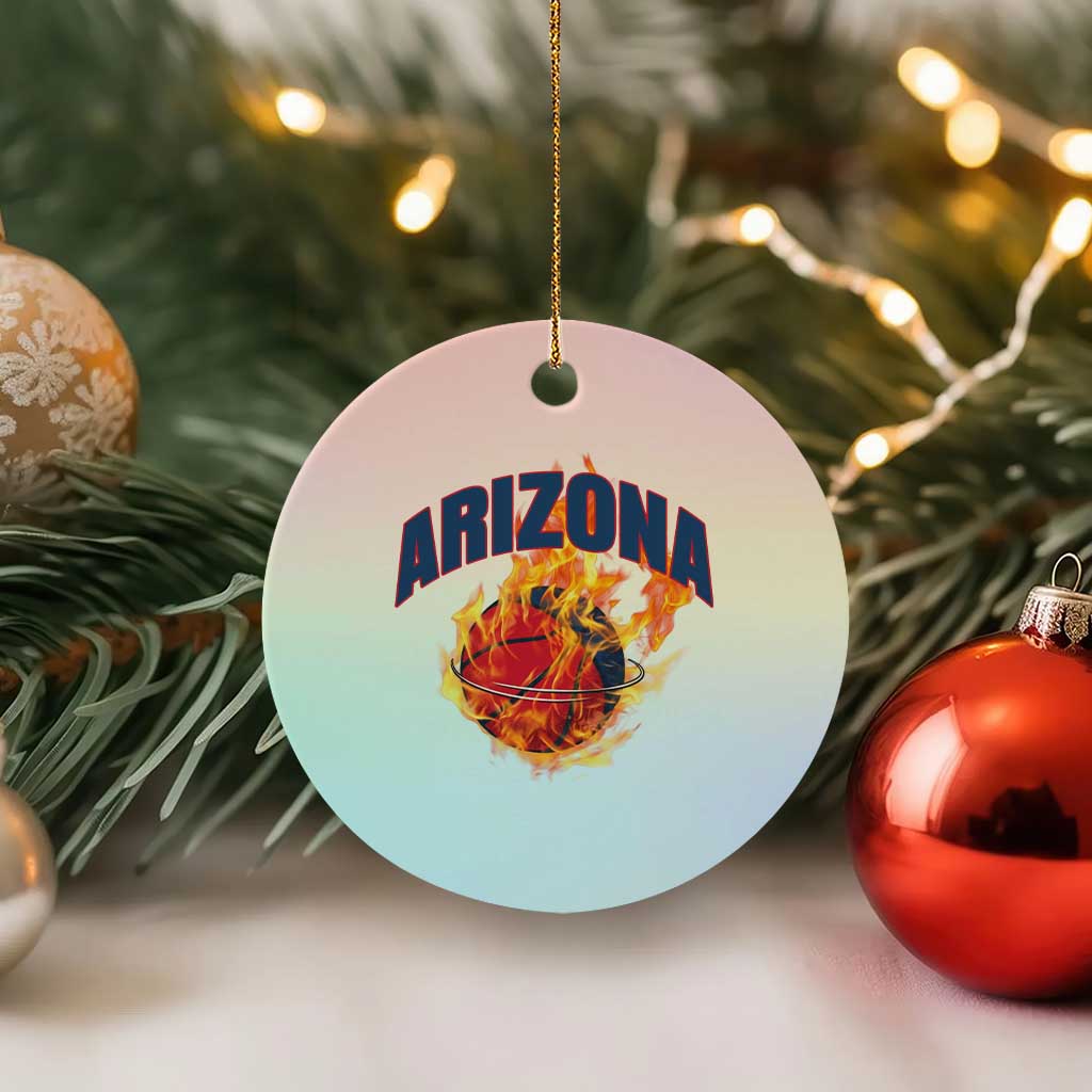 Arizona State Pride Ceramic Ornament Flaming Basketball Coach Gift TS12 1pc Pastel Print Your Wear