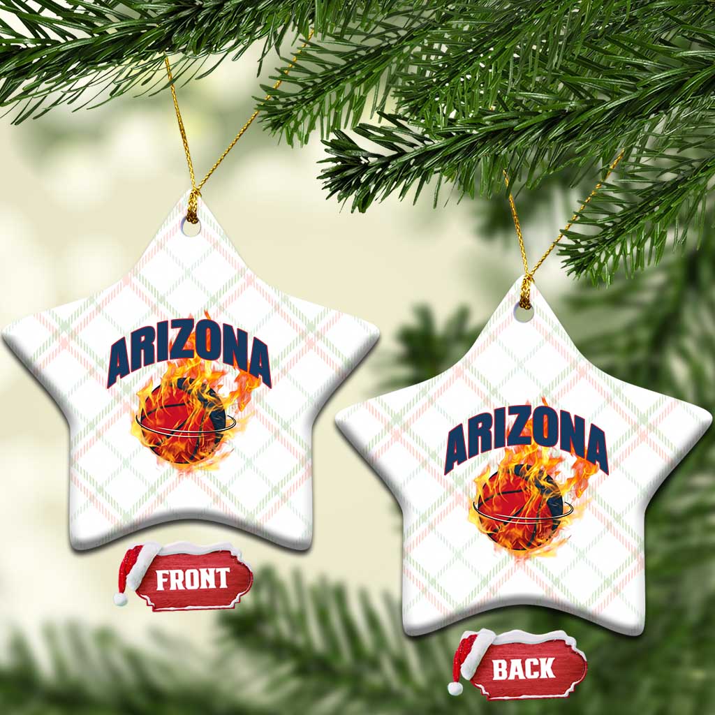 Arizona State Pride Ceramic Ornament Flaming Basketball Coach Gift TS12 Print Your Wear
