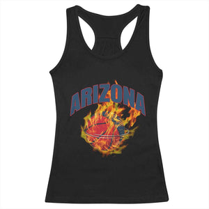 Arizona State Pride Racerback Tank Top Flaming Basketball Coach Gift TS12 Black Print Your Wear