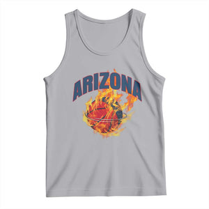 Arizona State Pride Tank Top Flaming Basketball Coach Gift TS12 Athletic Heather Print Your Wear