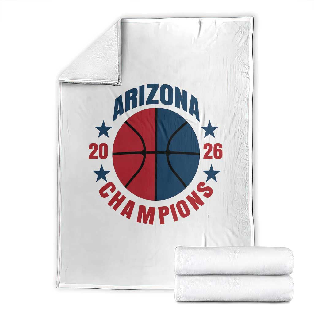 Arizona Champions Pride Throw Blanket Professional Basketball Fan Gift TS12 White Print Your Wear