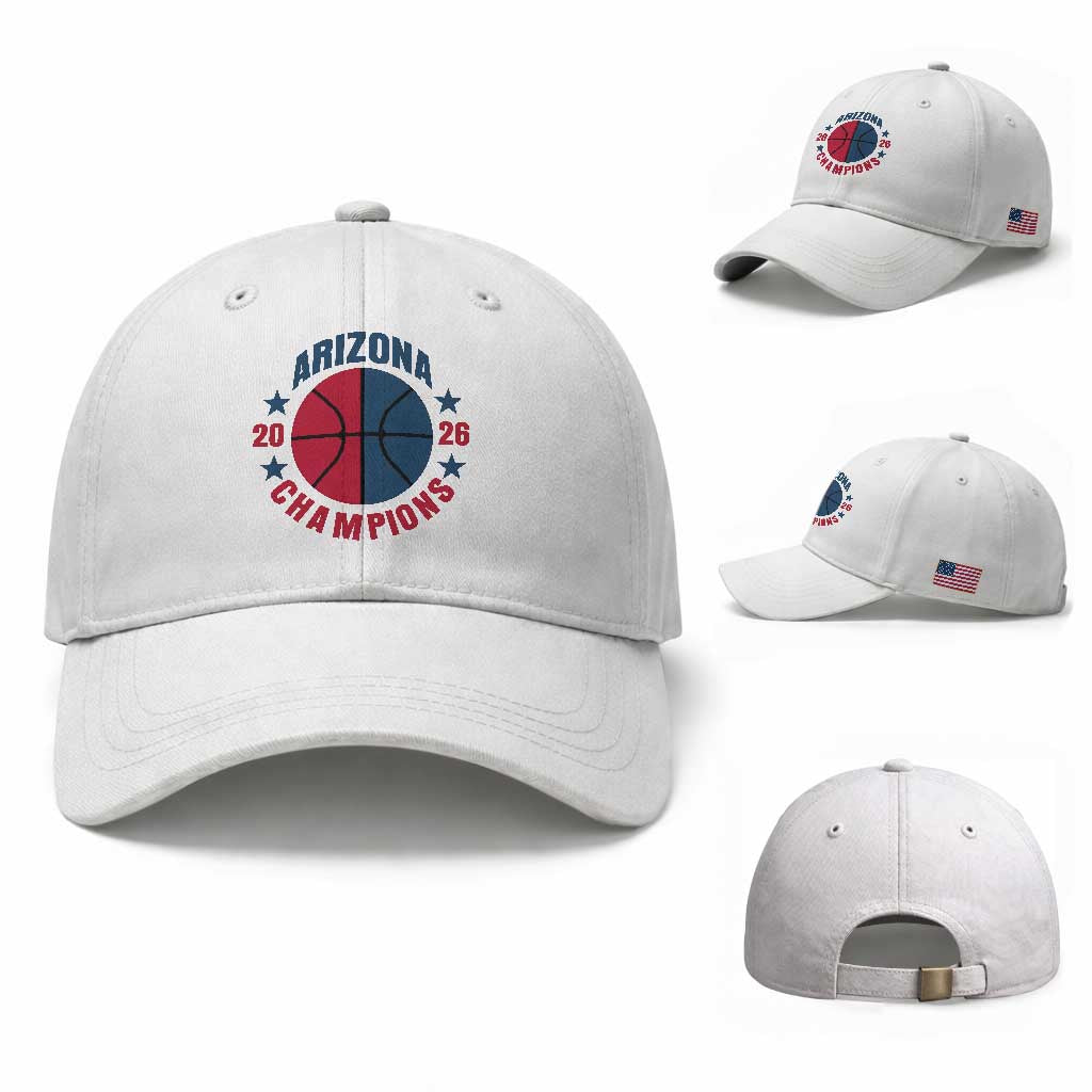 Arizona Champions Pride Baseball Cap Professional Basketball Fan Gift TS12 Baseball Cap Universal Fit White Print Your Wear