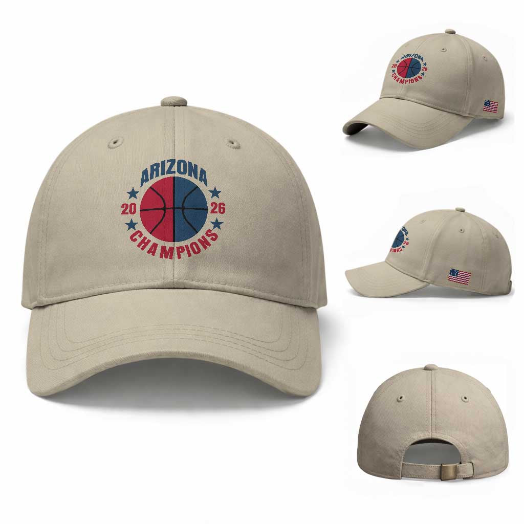 Arizona Champions Pride Baseball Cap Professional Basketball Fan Gift TS12 Baseball Cap Universal Fit Beige Print Your Wear