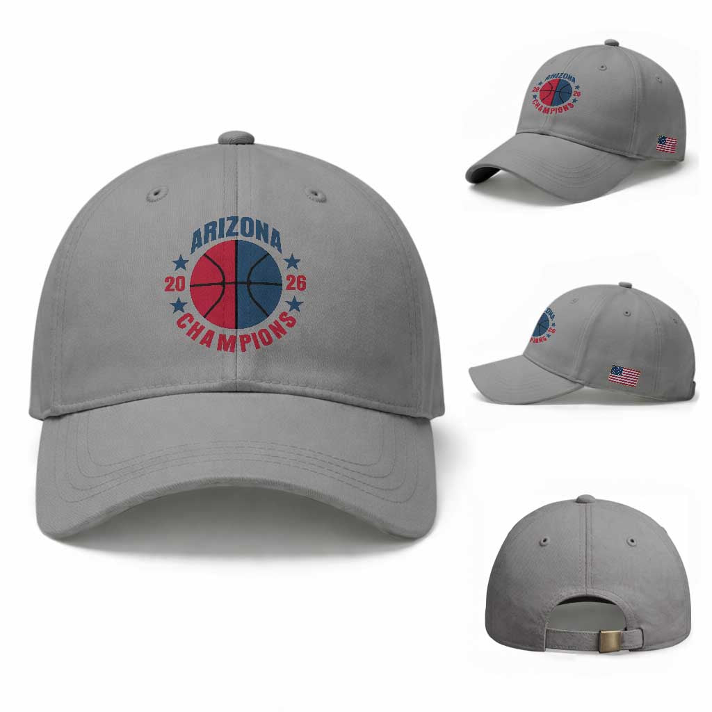 Arizona Champions Pride Baseball Cap Professional Basketball Fan Gift TS12 Baseball Cap Universal Fit Sport Gray Print Your Wear