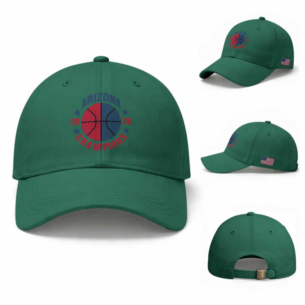 Arizona Champions Pride Baseball Cap Professional Basketball Fan Gift TS12 Baseball Cap Universal Fit Irish Green Print Your Wear