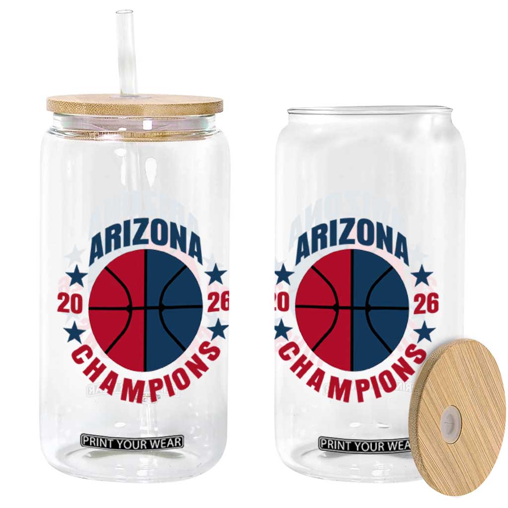 Arizona Champions Pride Glass Can Professional Basketball Fan Gift TS12 Print Your Wear