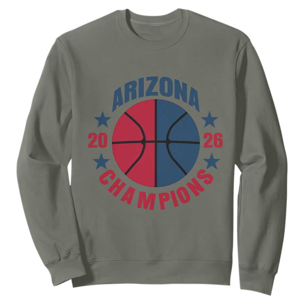 Arizona Champions Pride Sweatshirt Professional Basketball Fan Gift TS12 Military Green Print Your Wear