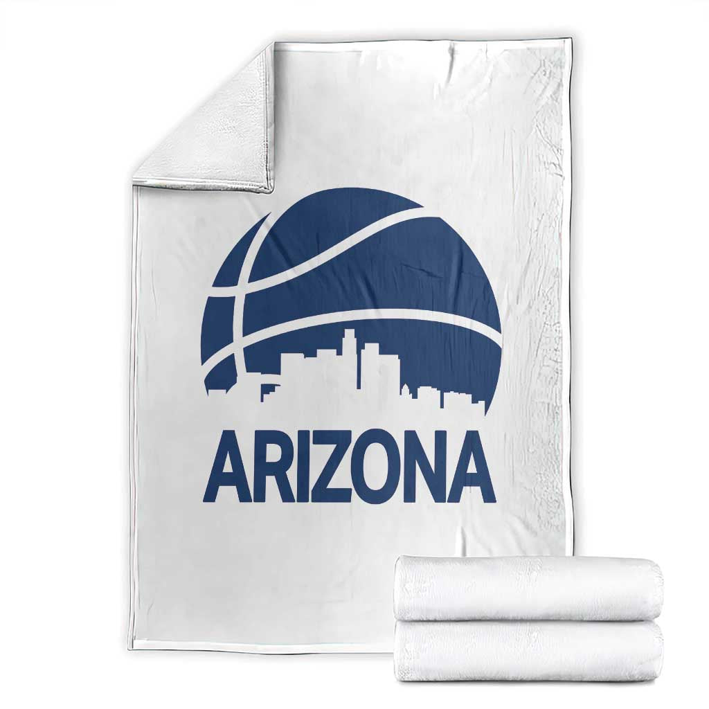Arizona Skyline Pride Throw Blanket Gift For Basketball Fan TS12 White Print Your Wear