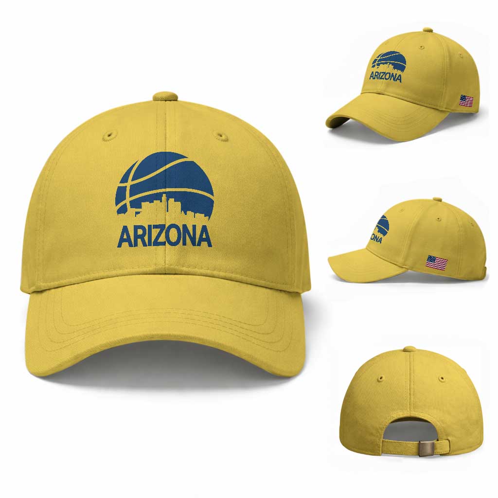 Arizona Skyline Pride Baseball Cap Gift For Basketball Fan TS12 Baseball Cap Universal Fit Yellow Print Your Wear