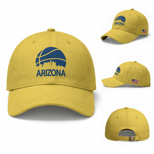 Arizona Skyline Pride Baseball Cap Gift For Basketball Fan TS12 Baseball Cap Universal Fit Yellow Print Your Wear
