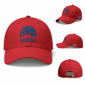 Arizona Skyline Pride Baseball Cap Gift For Basketball Fan TS12 Baseball Cap Universal Fit Red Print Your Wear
