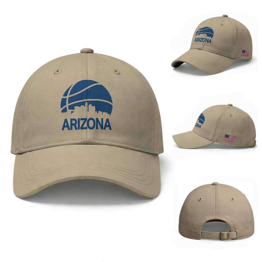 Arizona Skyline Pride Baseball Cap Gift For Basketball Fan TS12 Baseball Cap Universal Fit Khaki Print Your Wear