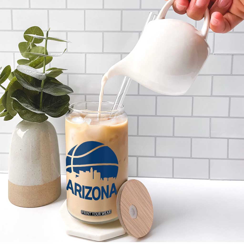 Arizona Skyline Pride Glass Can Gift For Basketball Fan TS12 Print Your Wear