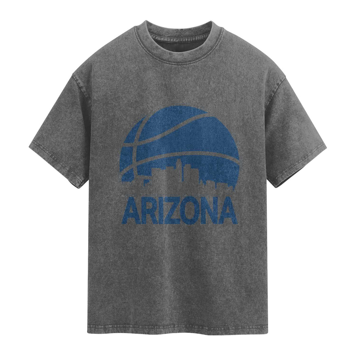 Arizona Skyline Pride Washed Cotton T-Shirt Gift For Basketball Fan