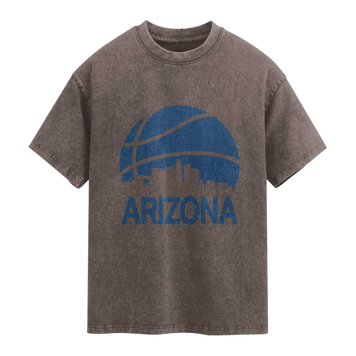 Arizona Skyline Pride Washed Cotton T-Shirt Gift For Basketball Fan