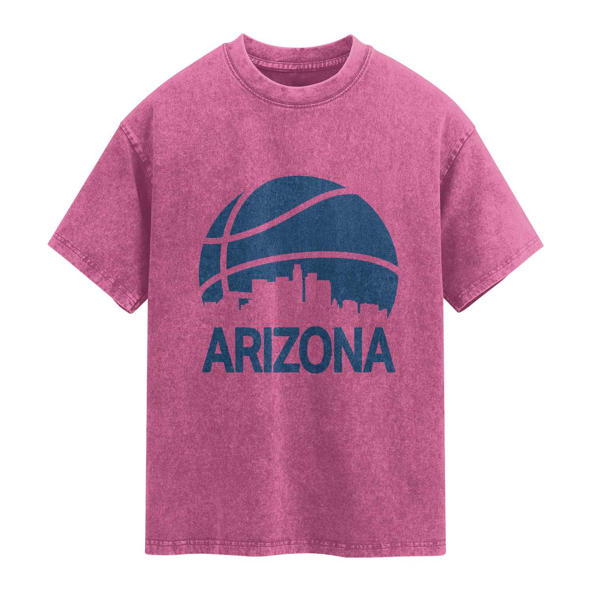 Arizona Skyline Pride Washed Cotton T-Shirt Gift For Basketball Fan