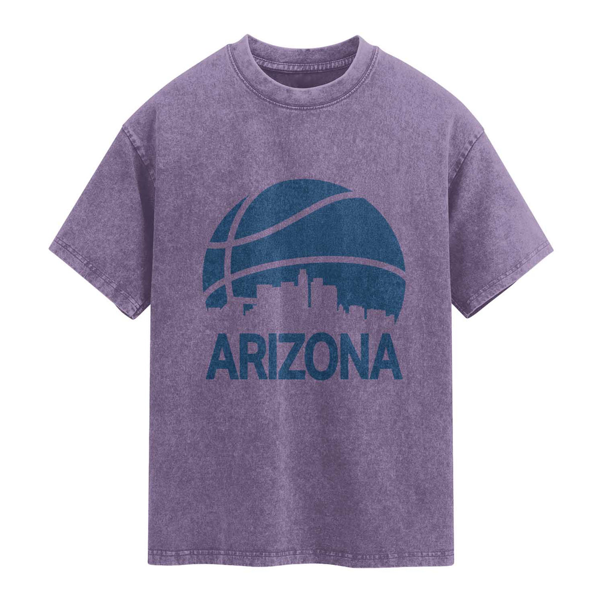 Arizona Skyline Pride Washed Cotton T-Shirt Gift For Basketball Fan