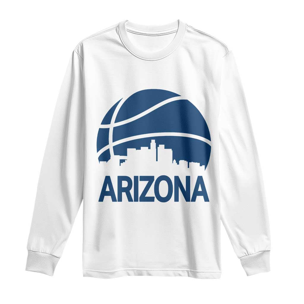 Arizona Skyline Pride Long Sleeve Shirt Gift For Basketball Fan TS12 White Print Your Wear