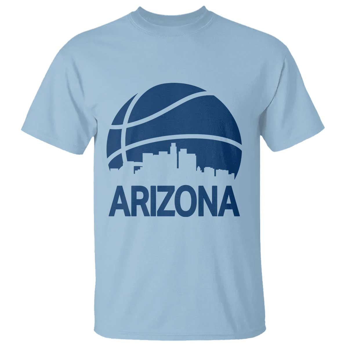 Arizona Skyline Pride T Shirt Gift For Basketball Fan TS12 Light Blue Print Your Wear