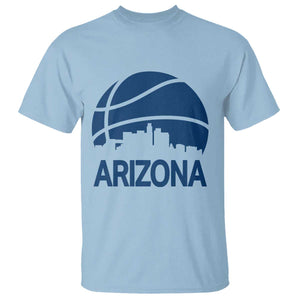 Arizona Skyline Pride T Shirt Gift For Basketball Fan TS12 Light Blue Print Your Wear