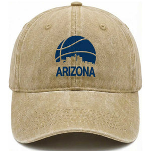 Arizona Skyline Pride Washed Cotton Baseball Cap Gift For Basketball Fan TS12 Print Your Wear