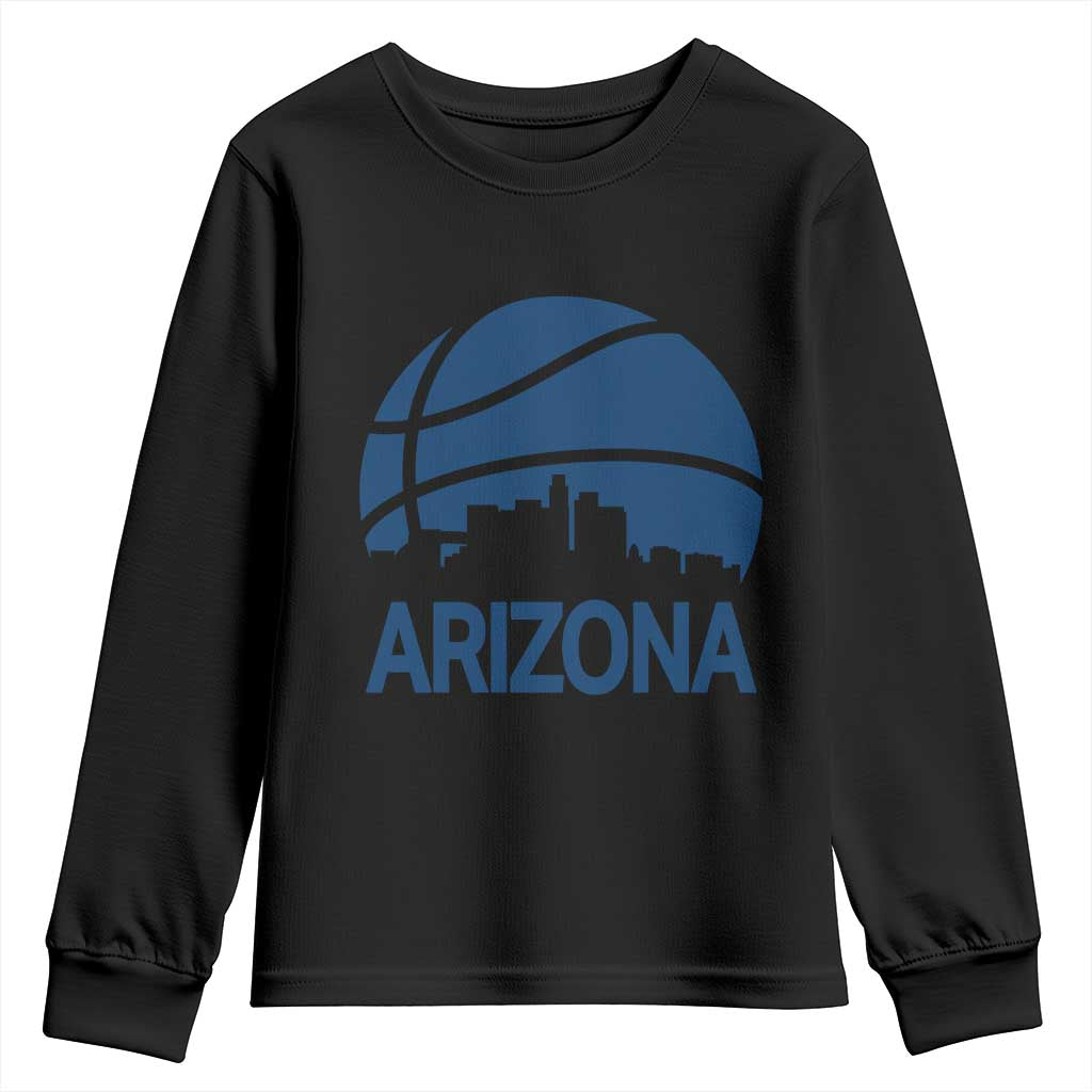 Arizona Skyline Pride Youth Sweatshirt Gift For Basketball Fan TS12 Black Print Your Wear