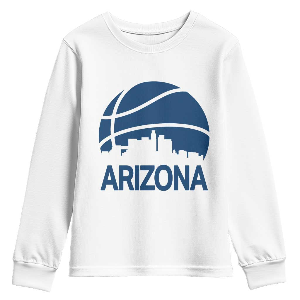 Arizona Skyline Pride Youth Sweatshirt Gift For Basketball Fan TS12 White Print Your Wear