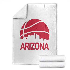 Arizona Skyline State Pride Throw Blanket Modern Urban Hoops Basketball TS12 White Print Your Wear