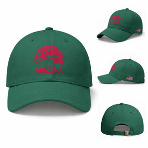 Arizona Skyline State Pride Baseball Cap Modern Urban Hoops Basketball TS12 Baseball Cap Universal Fit Irish Green Print Your Wear