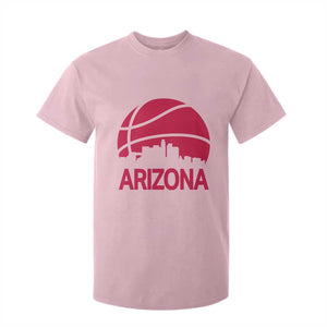 Arizona Skyline State Pride T Shirt For Kid Modern Urban Hoops Basketball TS12 Light Pink Print Your Wear