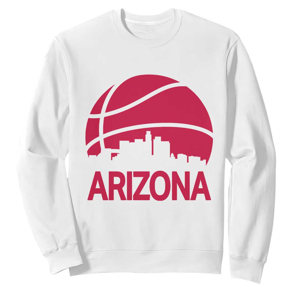 Arizona Skyline State Pride Sweatshirt Modern Urban Hoops Basketball TS12 White Print Your Wear