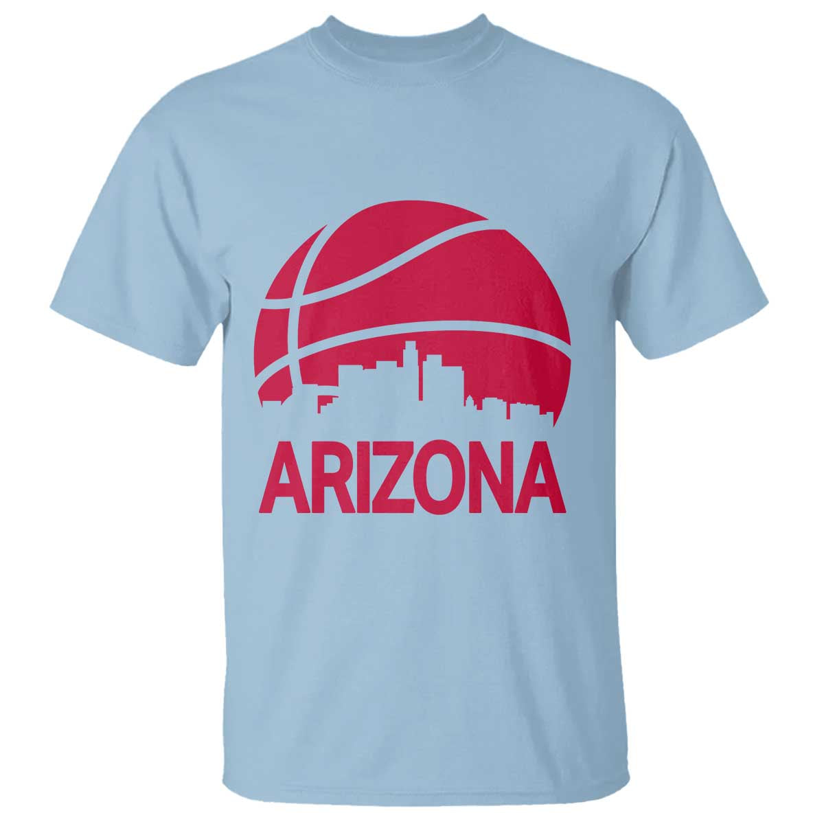 Arizona Skyline State Pride T Shirt Modern Urban Hoops Basketball TS12 Light Blue Print Your Wear