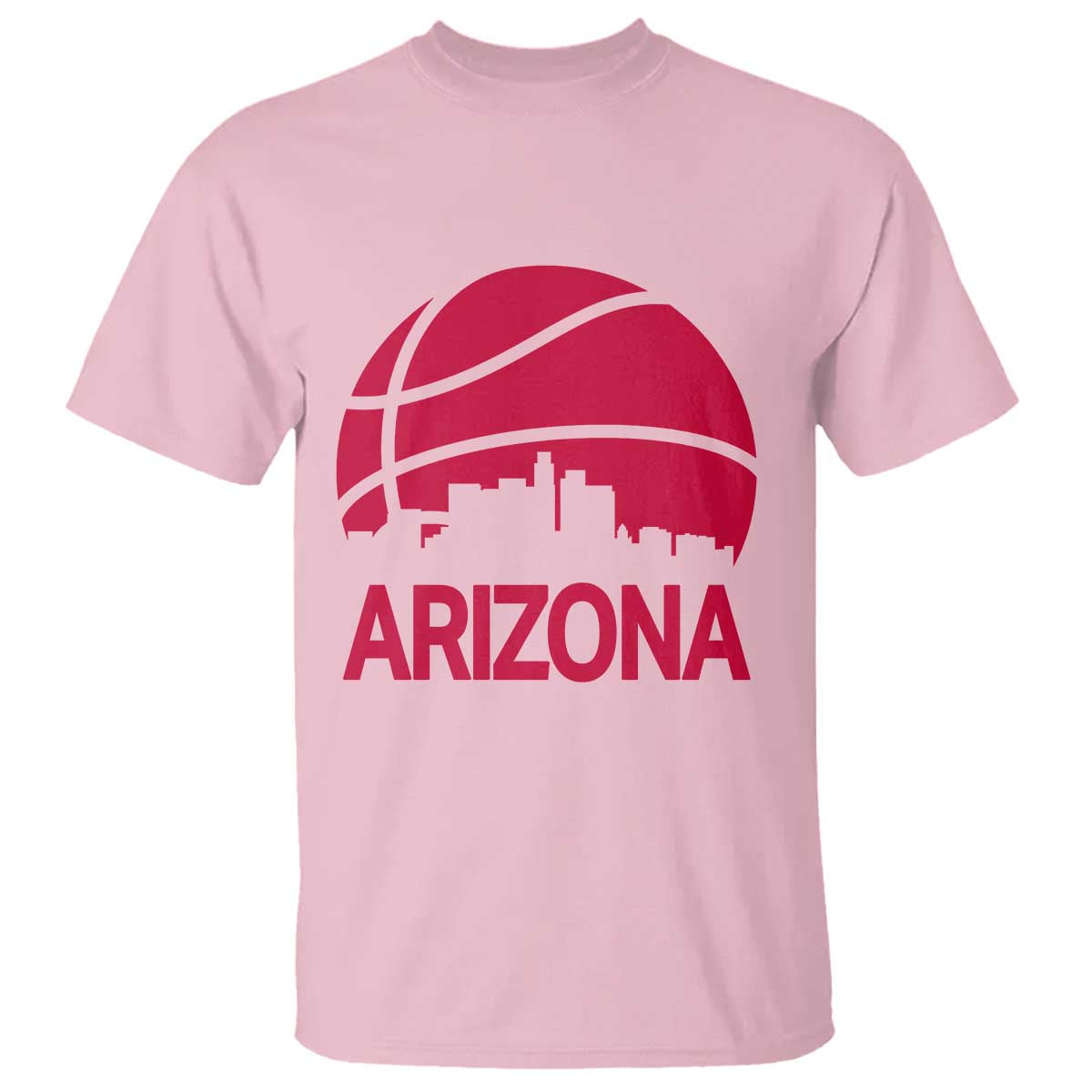 Arizona Skyline State Pride T Shirt Modern Urban Hoops Basketball TS12 Light Pink Print Your Wear