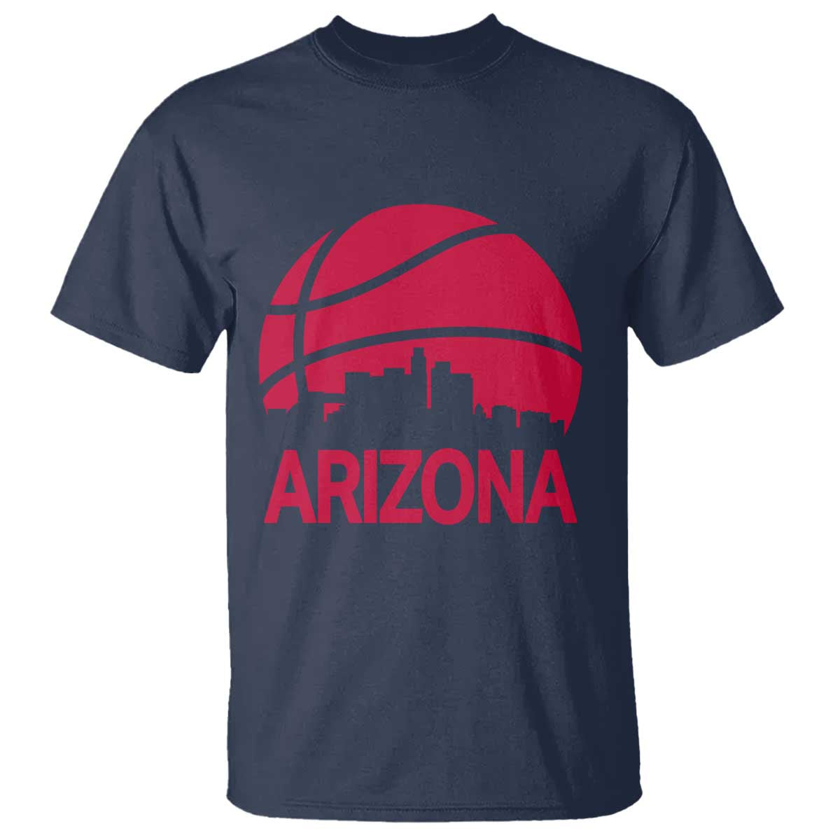 Arizona Skyline State Pride T Shirt Modern Urban Hoops Basketball TS12 Navy Print Your Wear