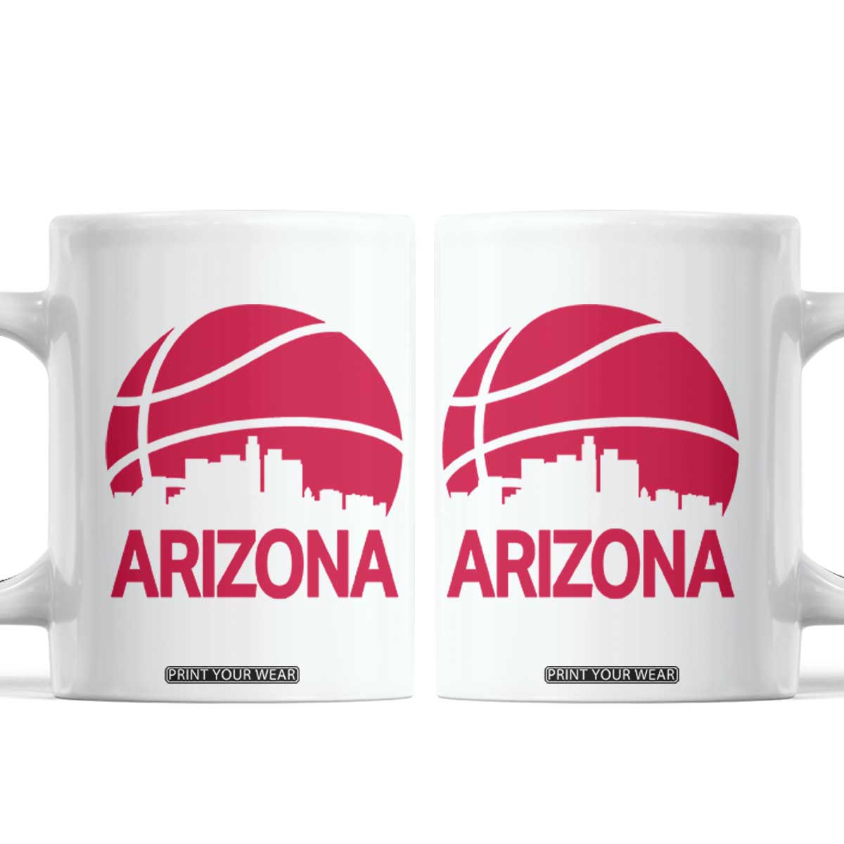 Arizona Skyline State Pride Coffee Mug Modern Urban Hoops Basketball TS12 White Print Your Wear