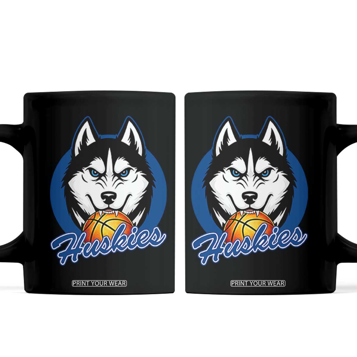 Cool Siberian Husky Basketball Coffee Mug Gift For Dog Lovers TS12 Black Print Your Wear