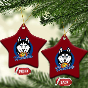 Cool Siberian Husky Basketball Ceramic Ornament Gift For Dog Lovers TS12 Print Your Wear