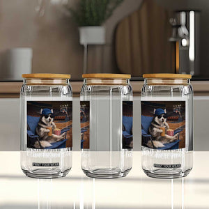 Funny Sarcastic Husky Basketball Glass Can I Live Here Now TS12 Print Your Wear