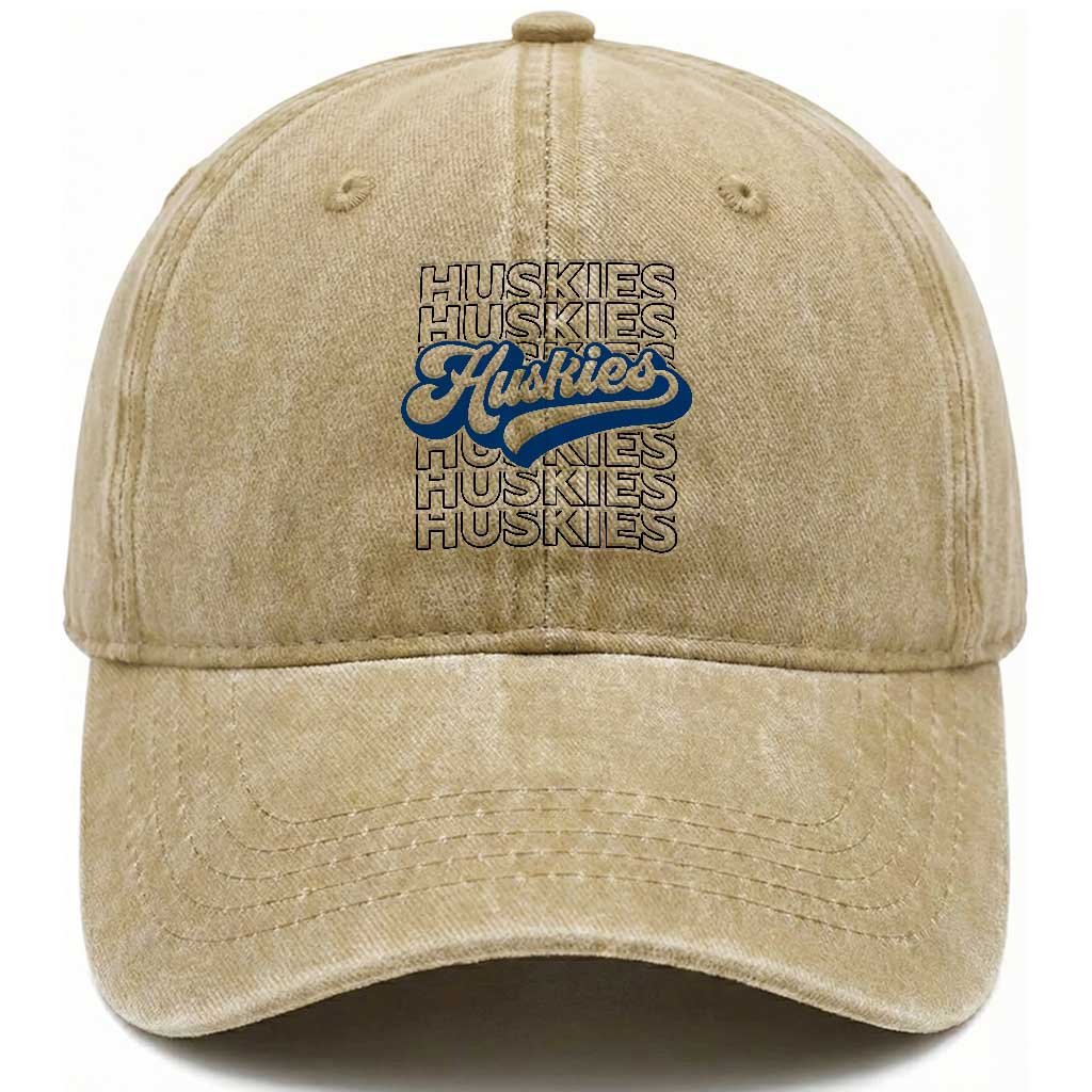 Proud Siberian Husky Fan Washed Cotton Baseball Cap Sports Dog Lover TS12 Print Your Wear