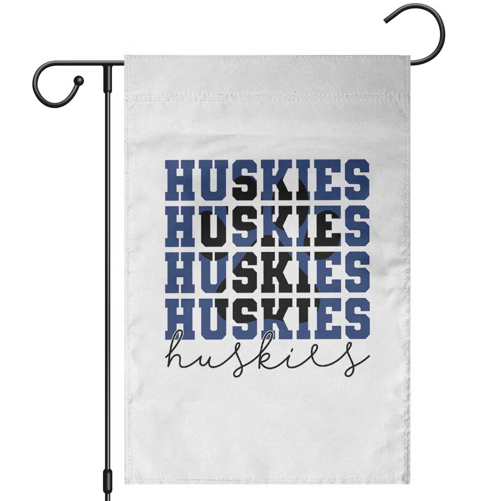 Husky Fan Paw Inset Garden Flag Team Pride School Spirit TS12 White Print Your Wear