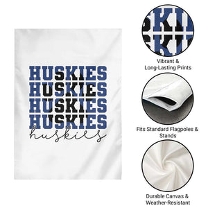 Husky Fan Paw Inset Garden Flag Team Pride School Spirit TS12 Print Your Wear